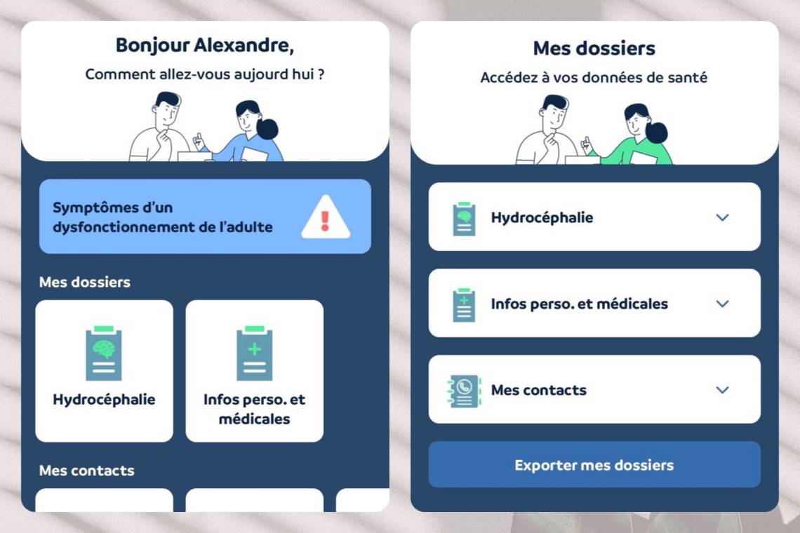 HydroApp application à l'attention des personnes souffrant d'hydrocéphalie