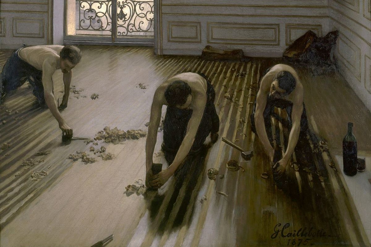 Les Raboteurs de parquet Gustave CAILLEBOTTE